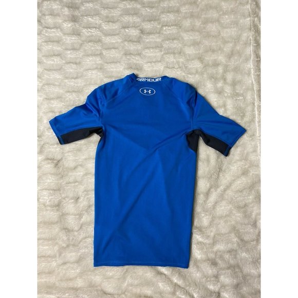 Under Armour Women's Heat Gear Blue Compression T Shirt size Small S - Picture 5 of 6